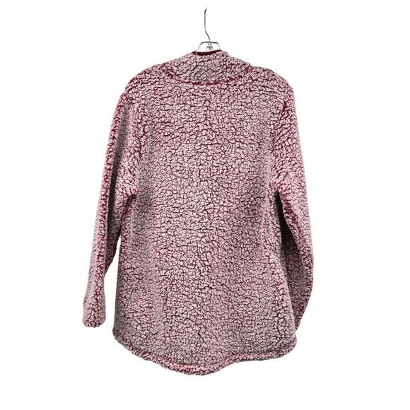 Real Tree by Colosseum Womens Sherpa Pullover Plum/Pink Size XL Pockets - Picture 7 of 9